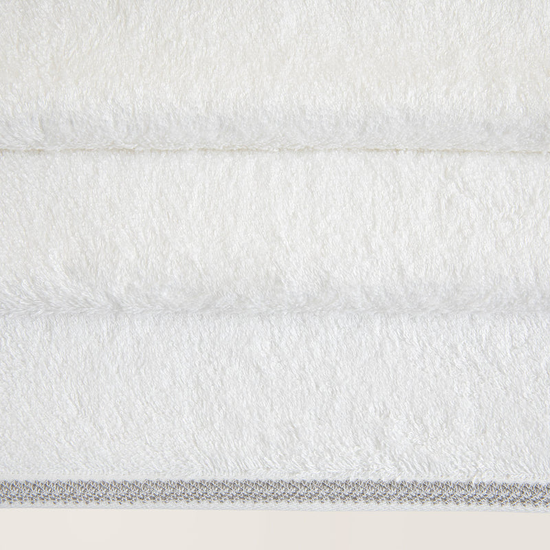 Chakra Herringbone Towel 85X150 Cm White