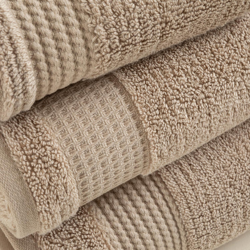 Chakra Eva Cotton Towel 50X90 Cm Dark Beige