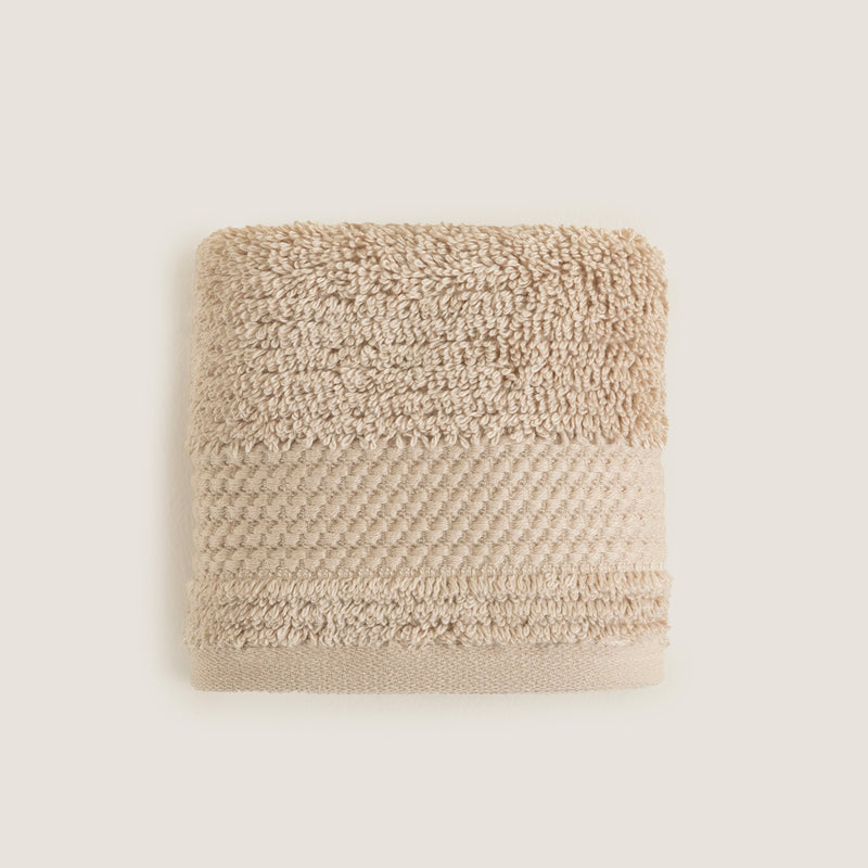Chakra Eva Cotton Towel 30X50 Cm Dark Beige