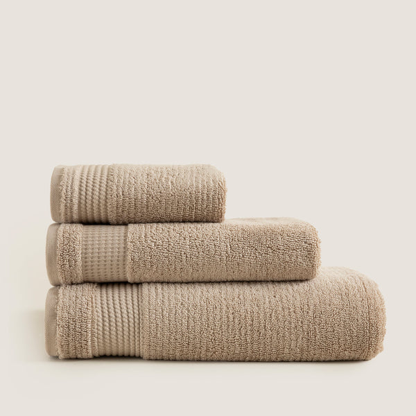 Chakra Eva Cotton Towel 85X150 Cm Dark Beige