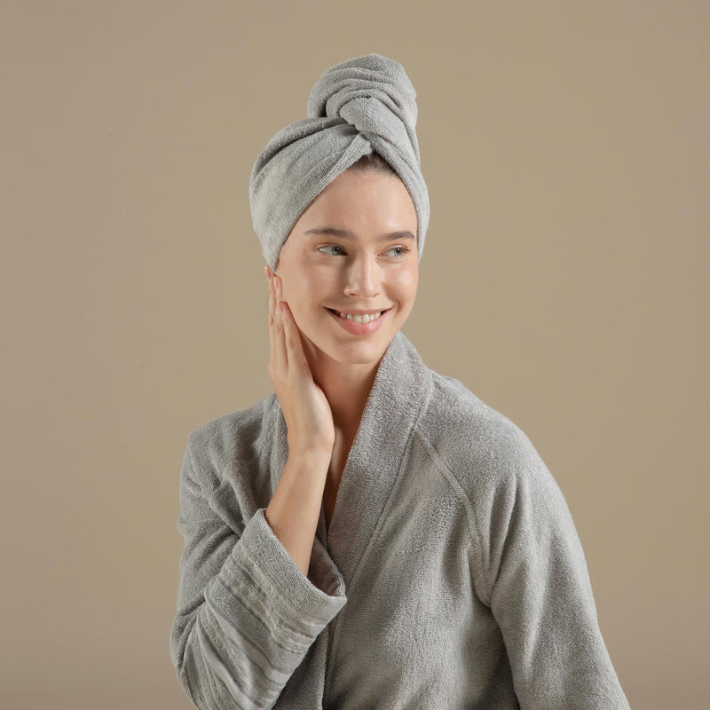 Chakra Solid Hair Bonnet  Light Grey