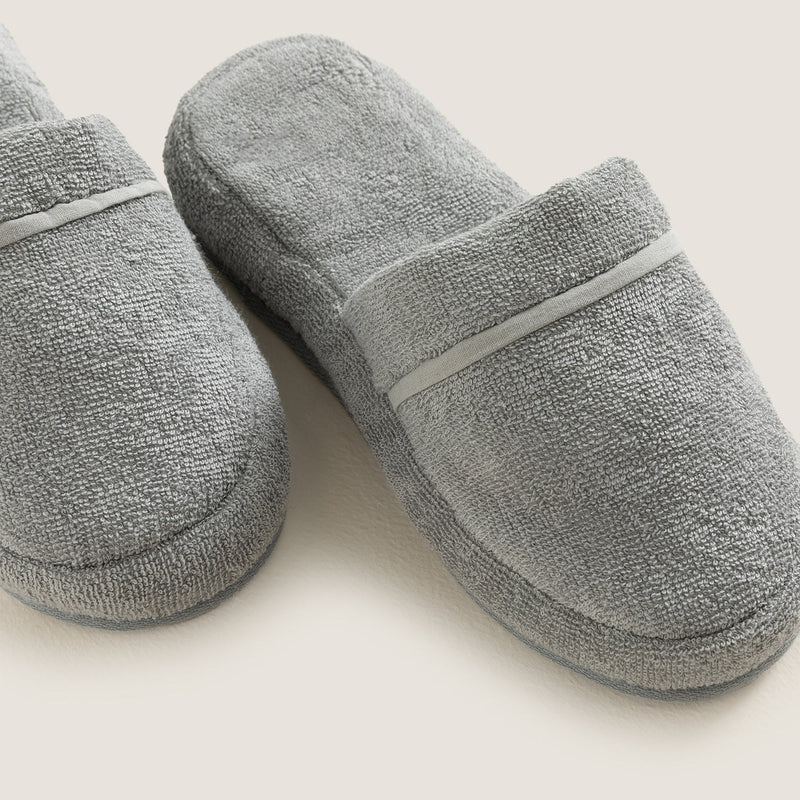 Chakra Solid Unisex Slippers Light Grey