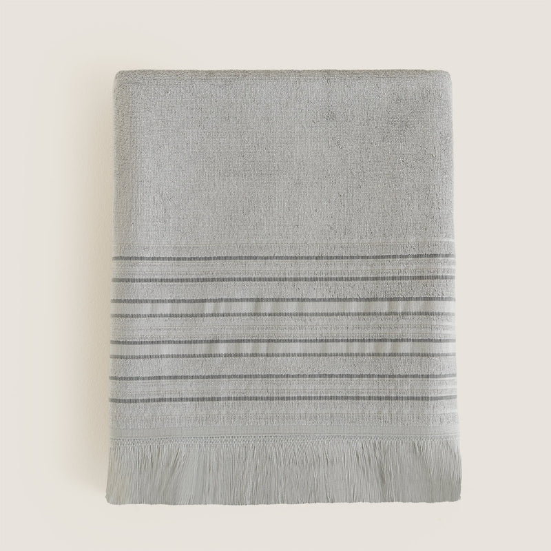 Chakra Derin Towel 100X150 Cm Light Grey