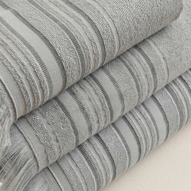 Chakra Derin Towel 100X150 Cm Light Grey