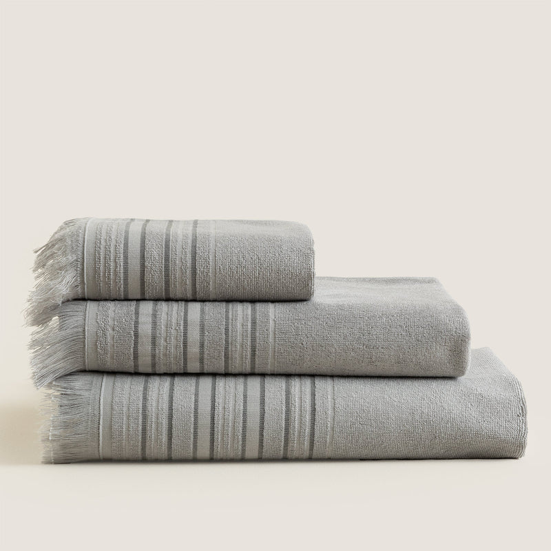 Chakra Derin Towel 30X50 Cm Light Grey