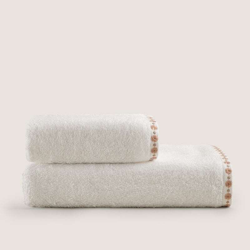 Chakra Florissa Face Towel 50X90 Cm White