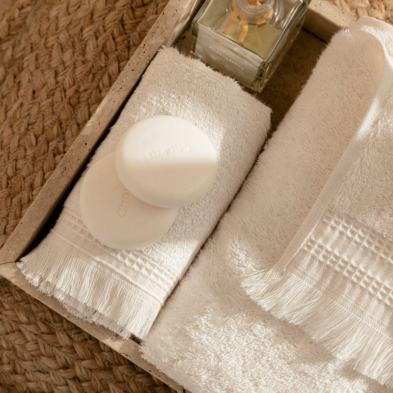 Chakra Debora Hand Towel 30X50 Cm Ecru