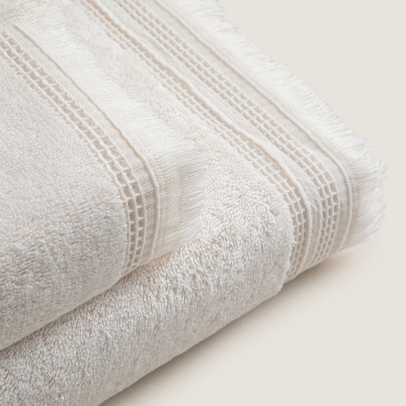 Chakra Debora Face Towel 50X90 Cm Ecru