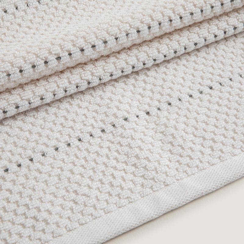 Chakra Etoile Face Towel 50X90 Cm Ecru