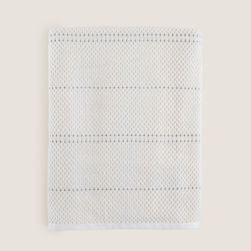 Chakra Etoile Bath Towel 85X150 Cm Ecru