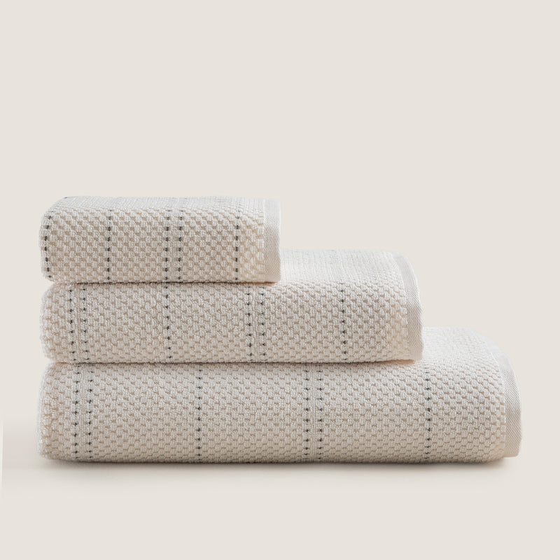 Chakra Etoile Bath Towel 85X150 Cm Ecru