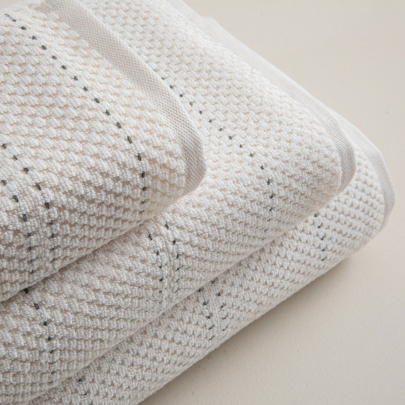 Chakra Etoile Bath Towel 85X150 Cm Ecru