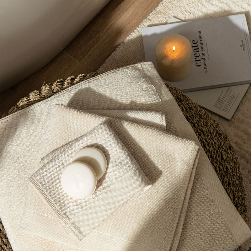 Chakra Davina Hand Towel 30X50 Cm Natural