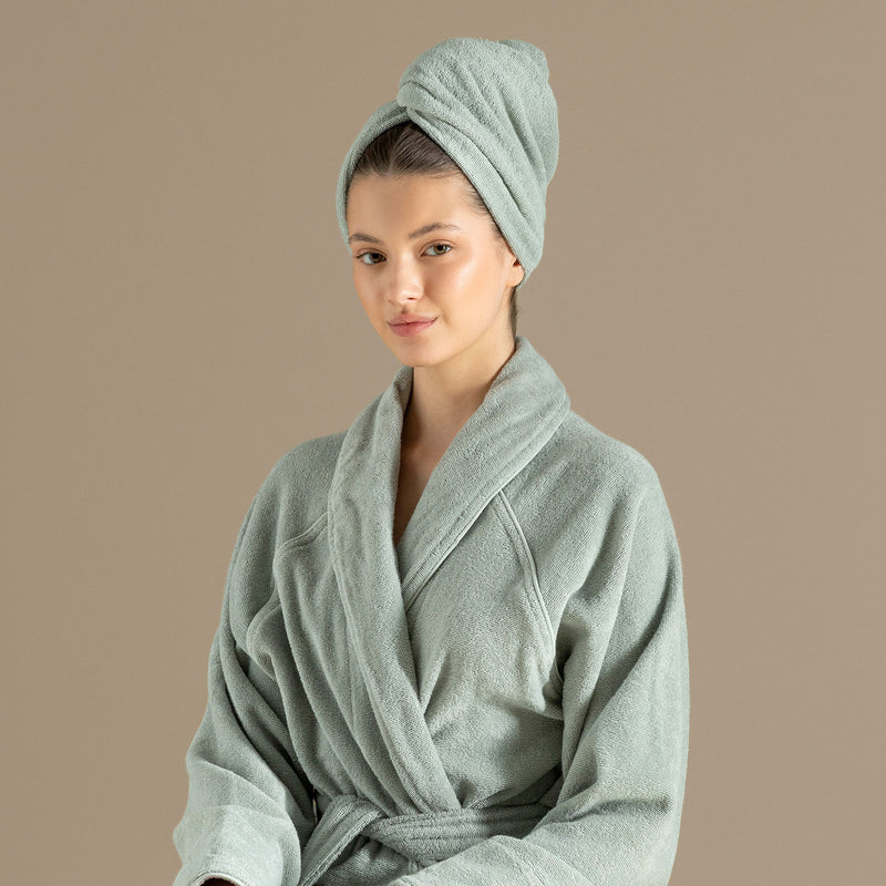 Chakra Solid Hair Bonnet Light Green