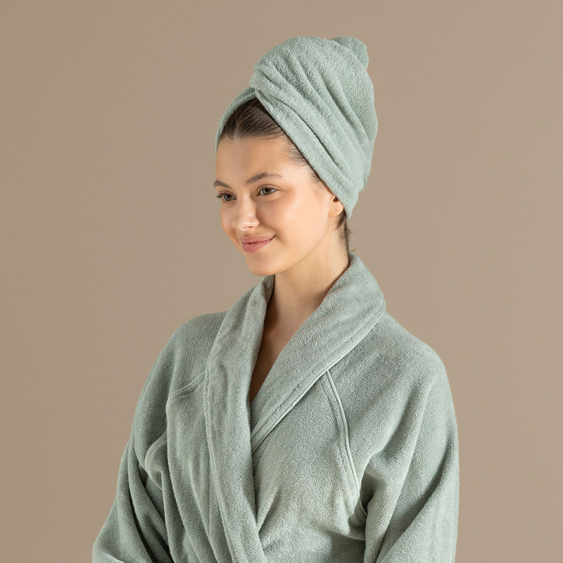 Chakra Solid Hair Bonnet Light Green