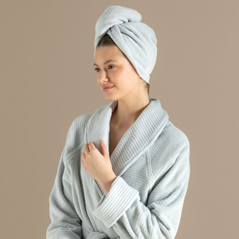 Chakra Solid Hair Bonnet Blue