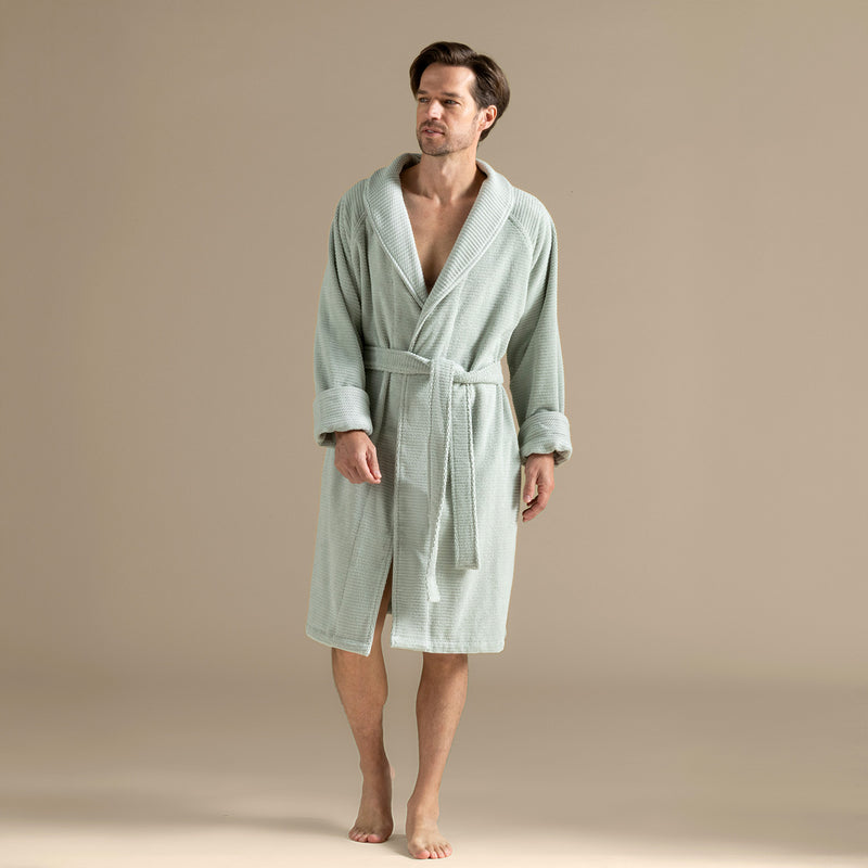 Chakra Eva Cotton Unisex Bathrobe Light Green