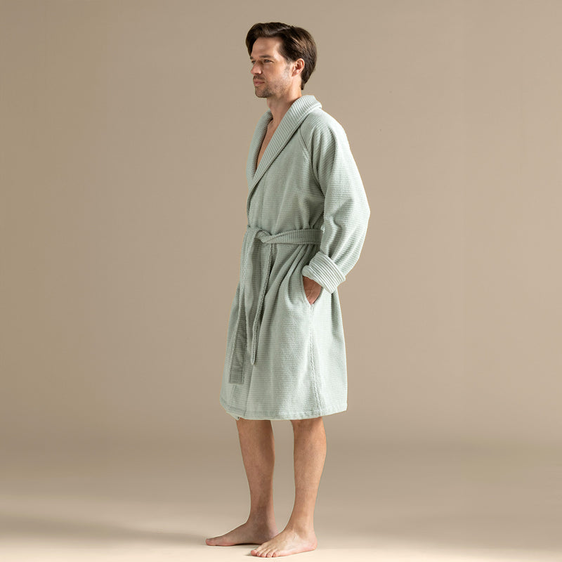 Chakra Eva Cotton Unisex Bathrobe Light Green