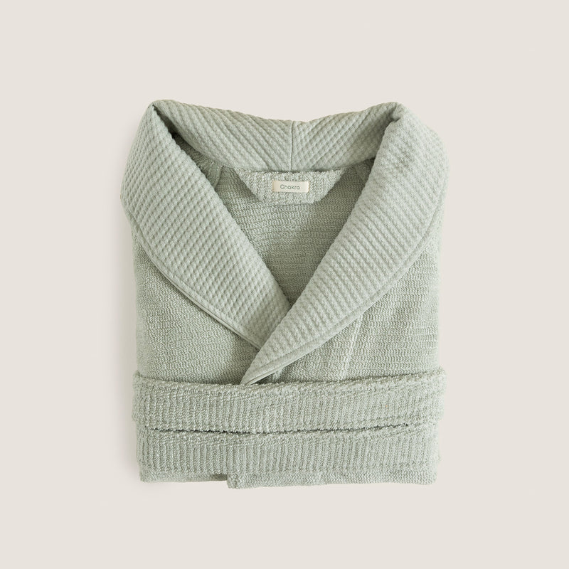 Chakra Eva Cotton Unisex Bathrobe Light Green