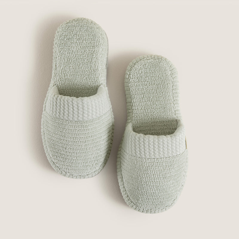 Chakra Eva Cotton Unisex Slippers Light Green