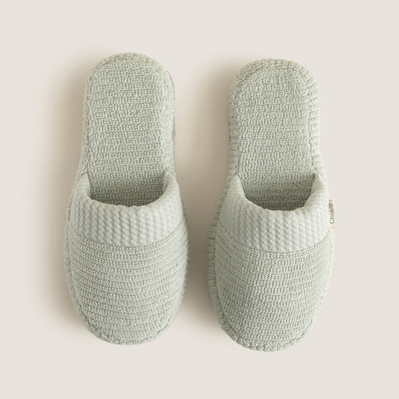 Chakra Eva Cotton Unisex Slippers Light Green