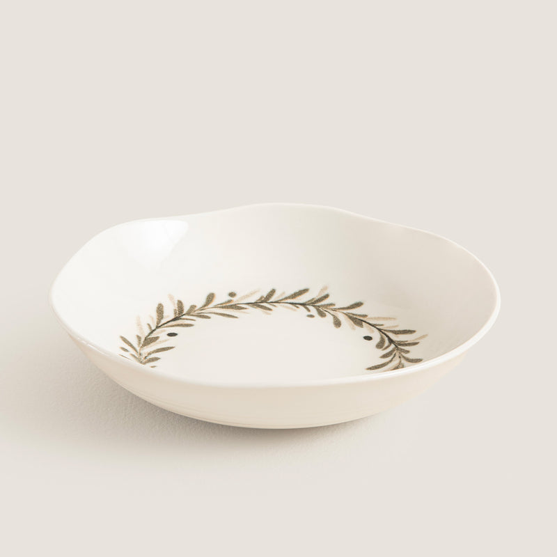 Chakra Oliva Deep Plate 20 Cm Olive
