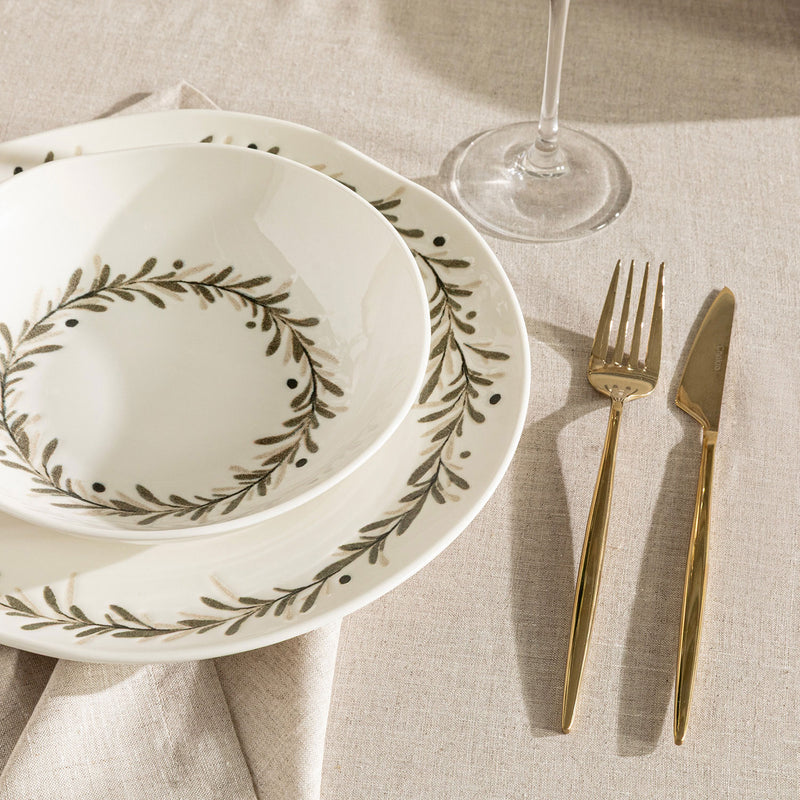 Chakra Oliva Deep Plate 20 Cm Olive