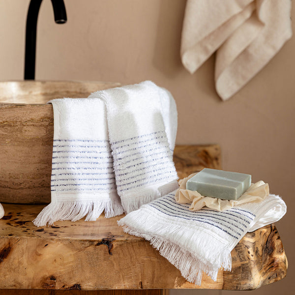 Chakra Rudder Face Towel 50X90 Cm White