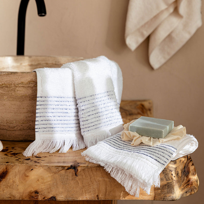 Chakra Rudder Face Towel 50X90 Cm White