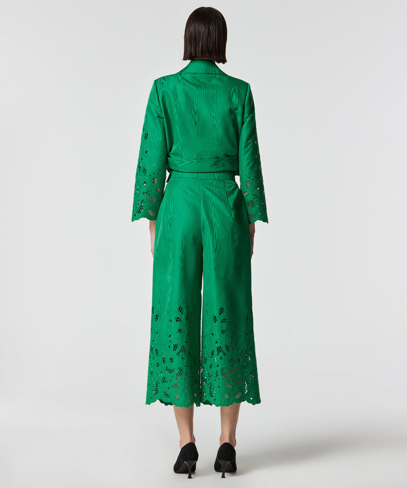 Machka Embroidered Trousers Green