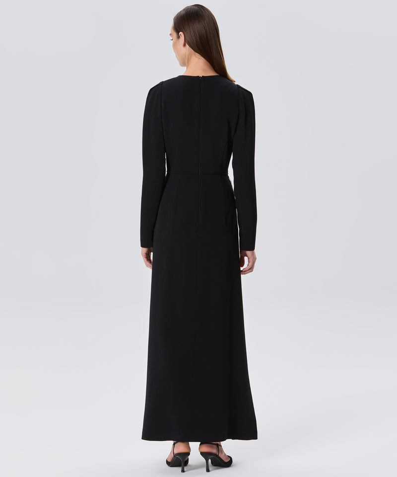 Machka Bow-Embellished Maxi Dress Black