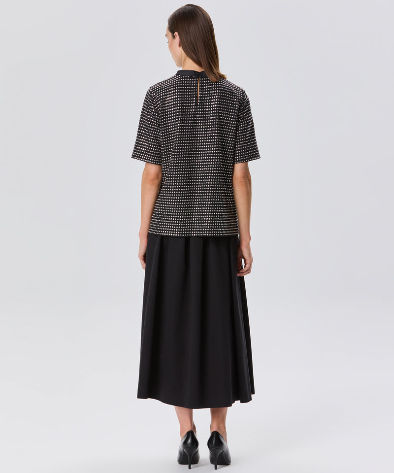 Machka Stone-Embellished Blouse Black