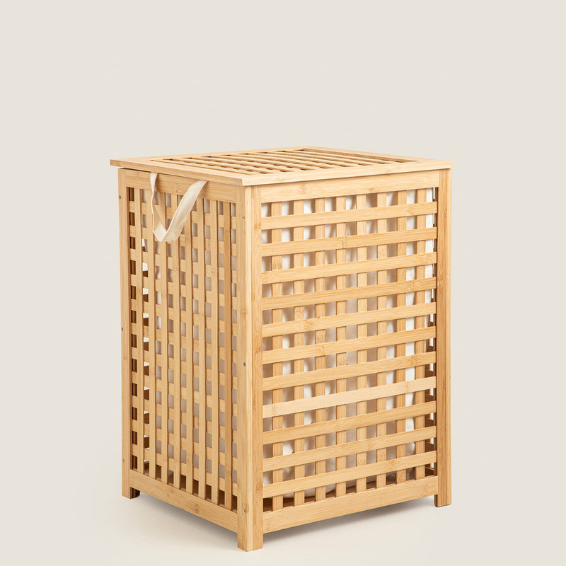 Chakra Bamboo Laundry Basket S Natural