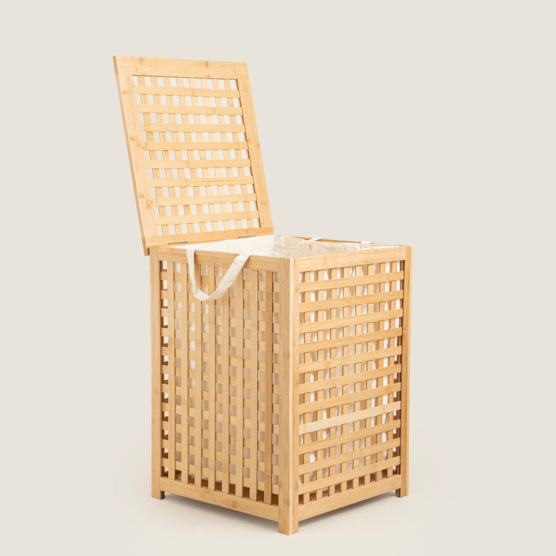 Chakra Bamboo Laundry Basket S Natural