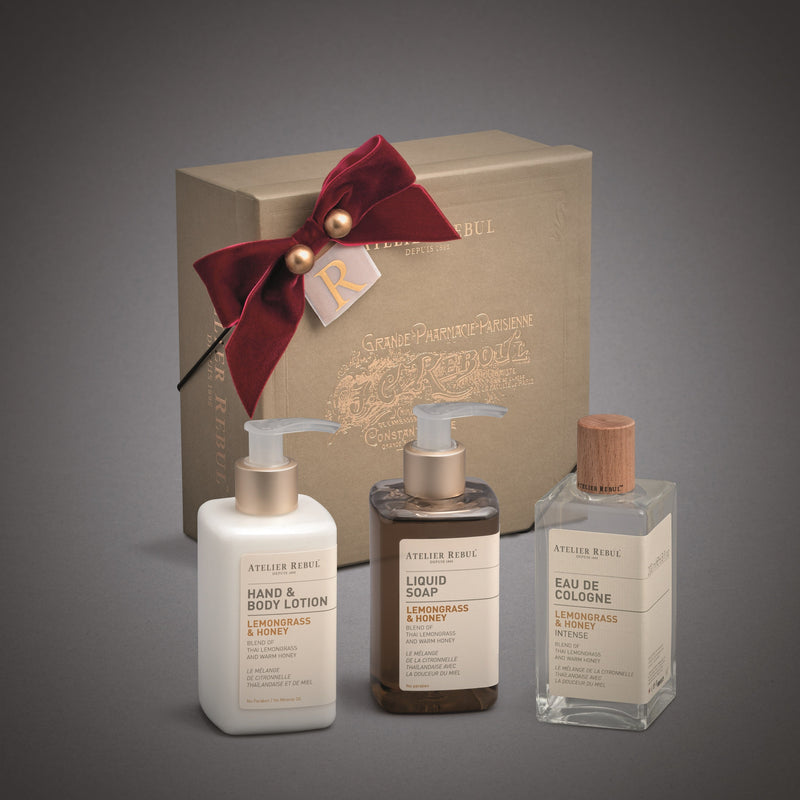 ATELIER REBUL LEMONGRASS & HONEY 80° COLOGNE SET