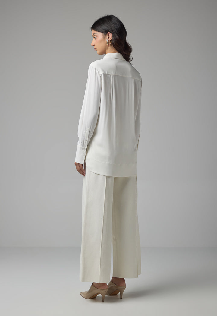 Choice Relaxed Fit Basic Shirt Off White