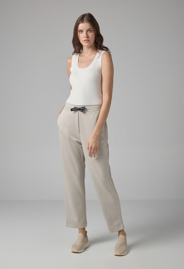 Choice Solid Elasticated Waistband Trousers Grey