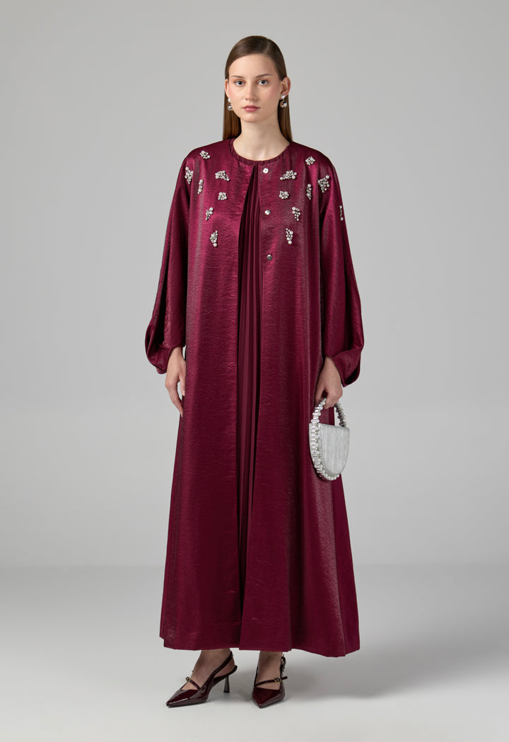 Choice Sleeveless Round Neck Maxi Dress Cherry