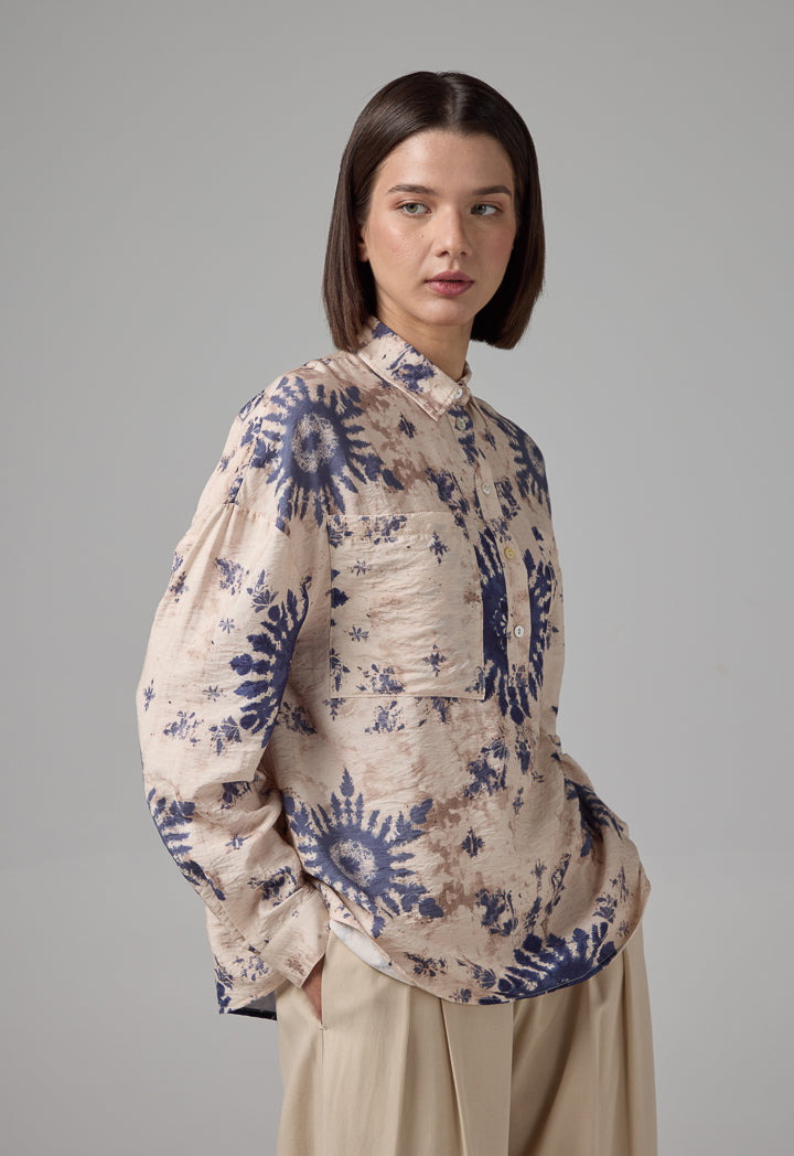 Choice Long Sleeves Printed Shirt Multi Color