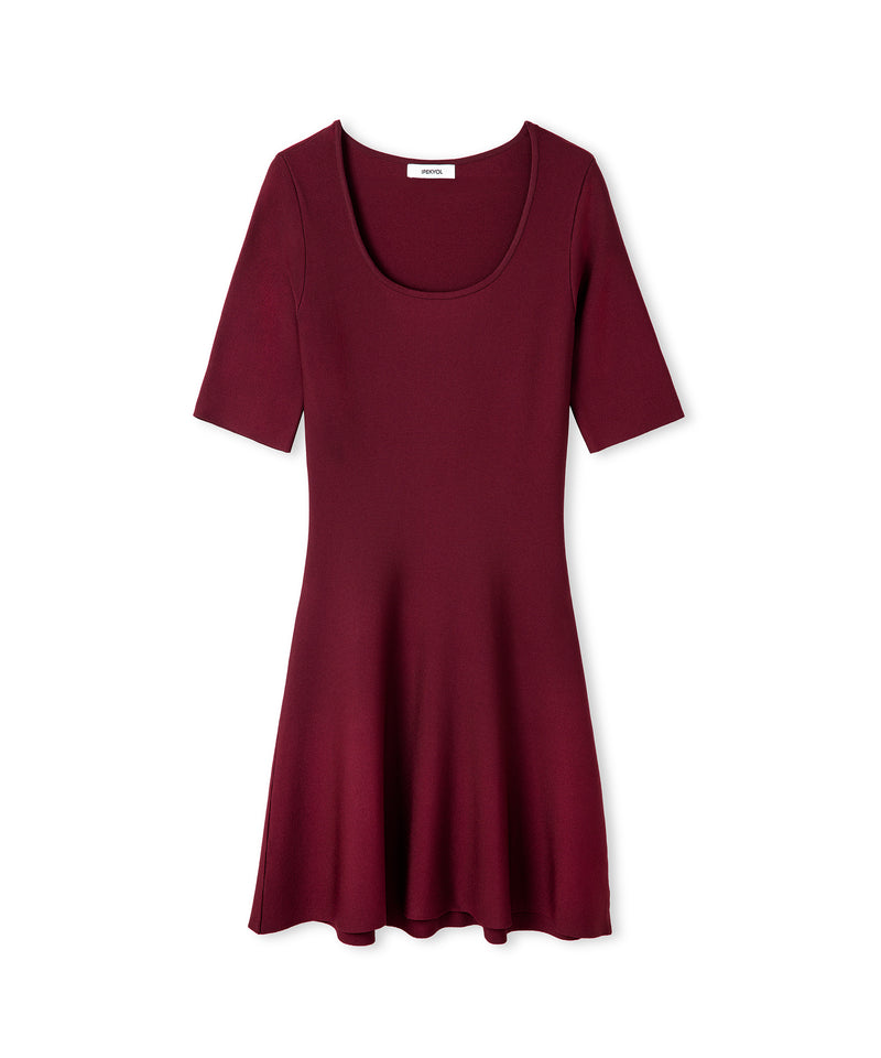 Ipekyol A-Line Knit Dress Bordoux