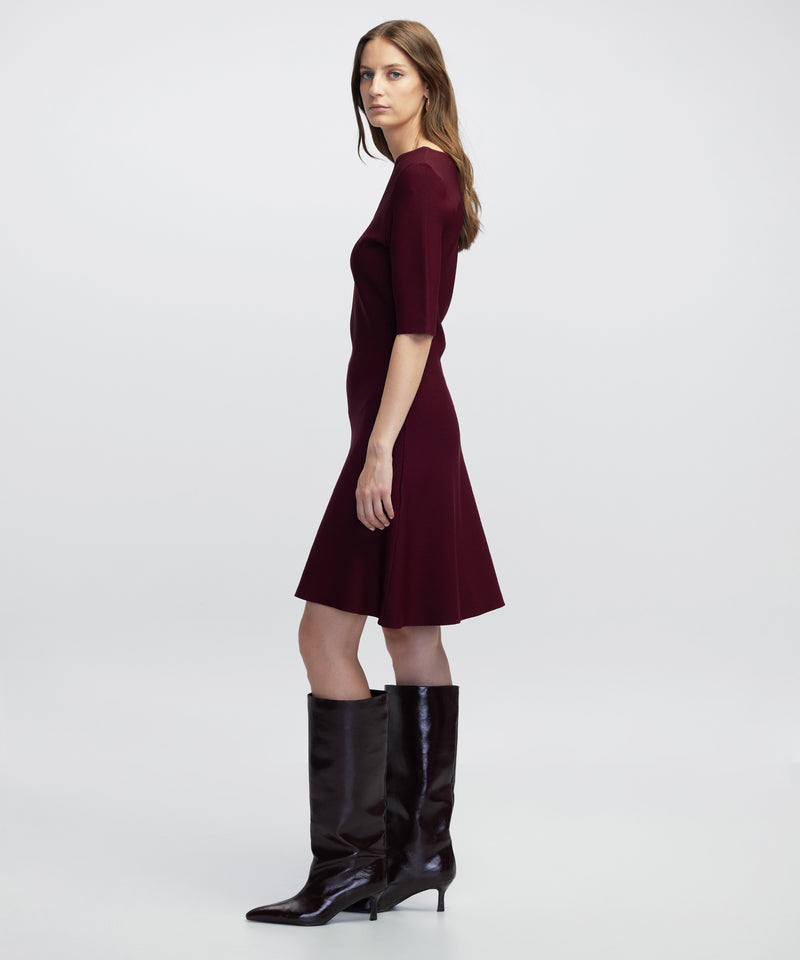Ipekyol A-Line Knit Dress Bordoux