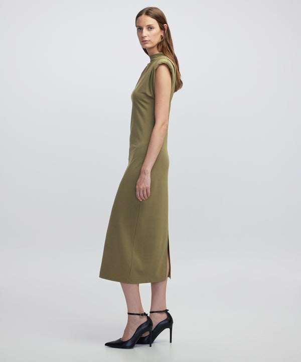 Ipekyol Knitted Dress With Padding Green
