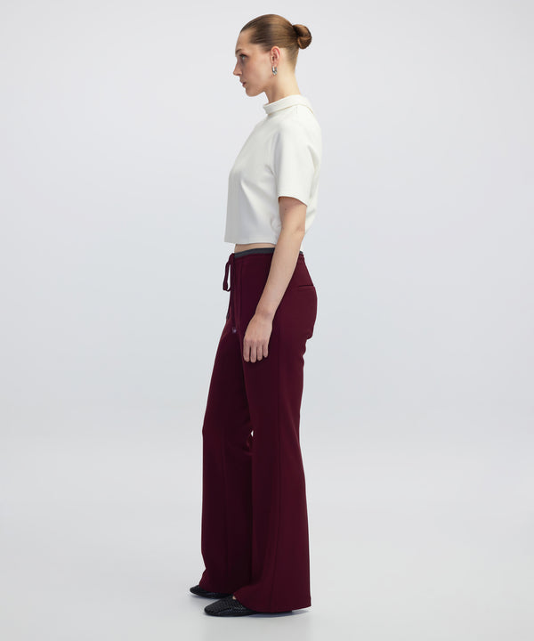 Ipekyol Contrast Waist Trousers Bordoux