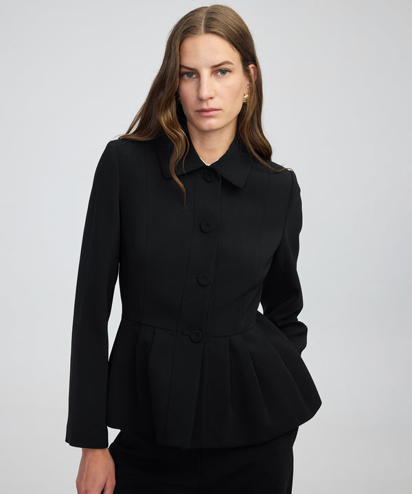 Ipekyol Pleated Peplum Jacket Black