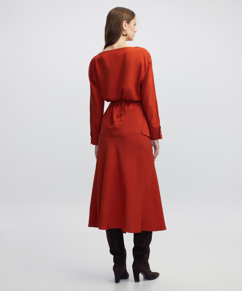 Ipekyol Basic Blouse With Tied Detail Brick