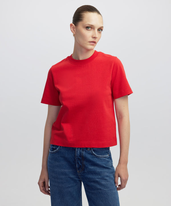 Ipekyol Basic Slim Fit T-Shirt Red