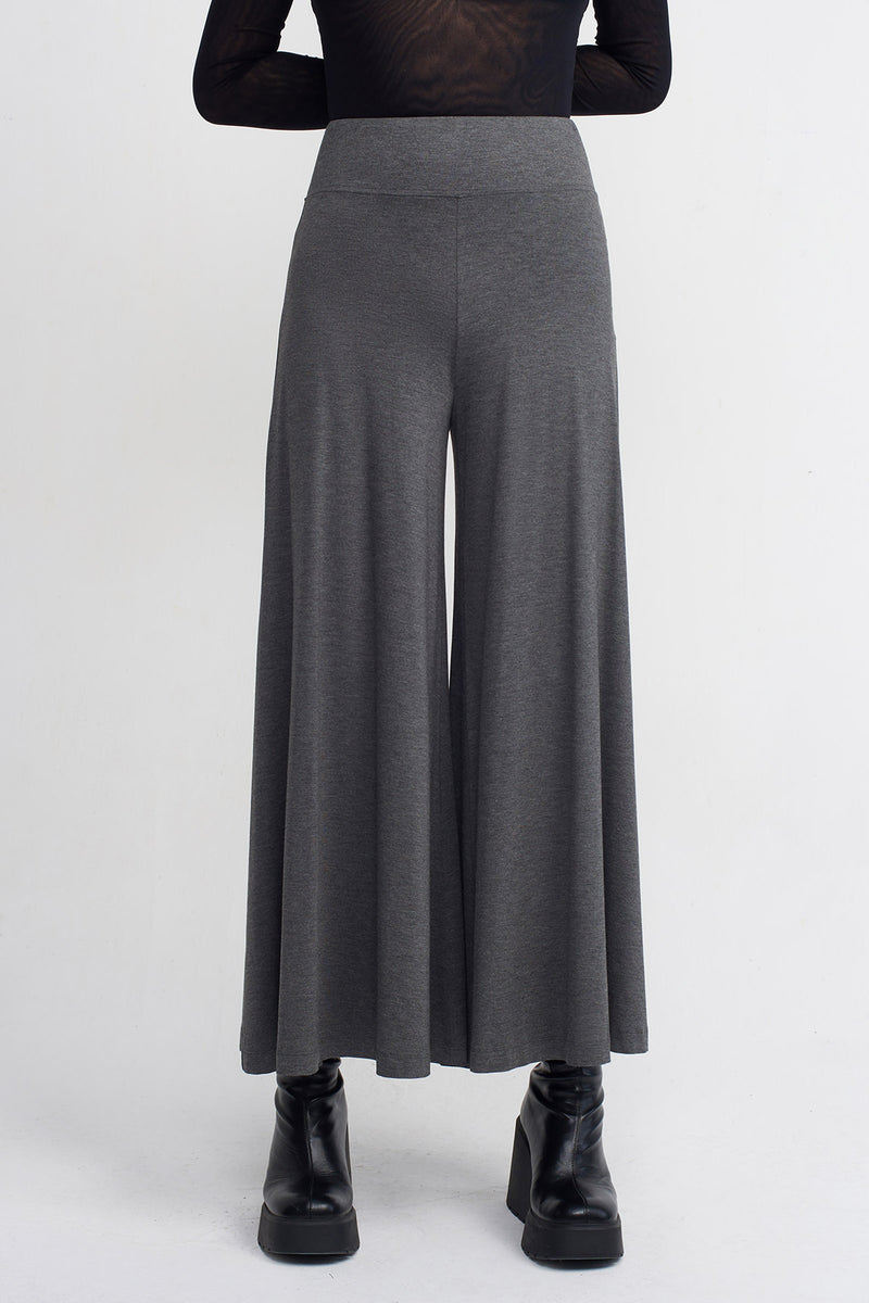 Nu Loose-Fit Jersey Trousers Dark Grey Melange