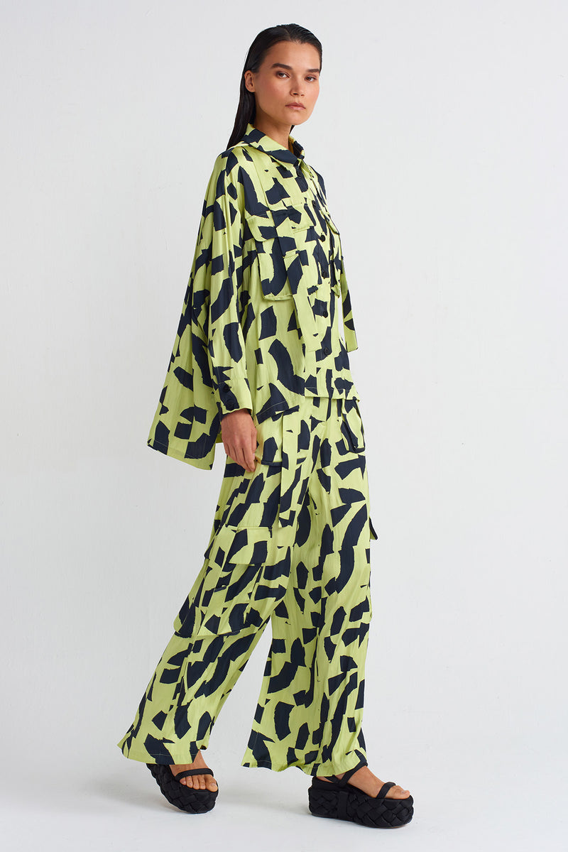 NU Satin Shirt Multi Color