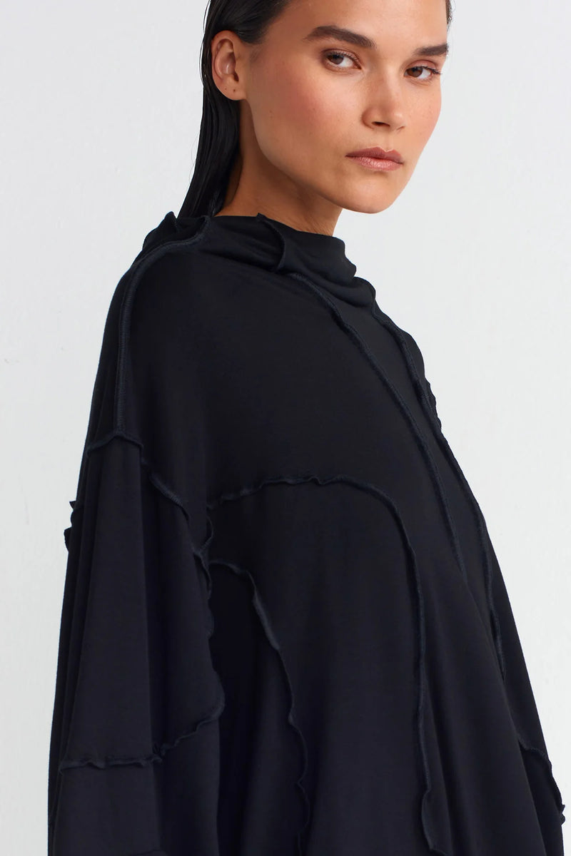 NU Stitch Detail Sweatshirt Black