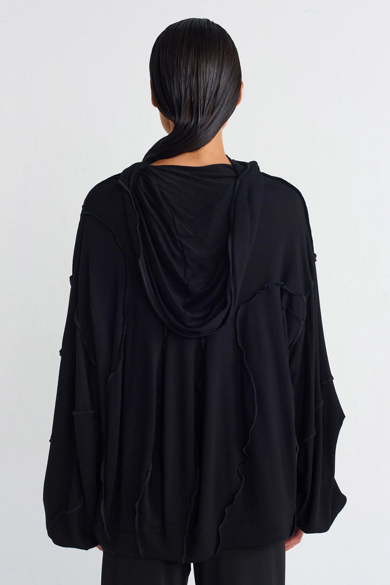 NU Stitch Detail Sweatshirt Black